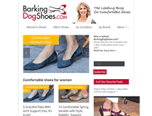 Tablet Screenshot of barkingdogshoes.com